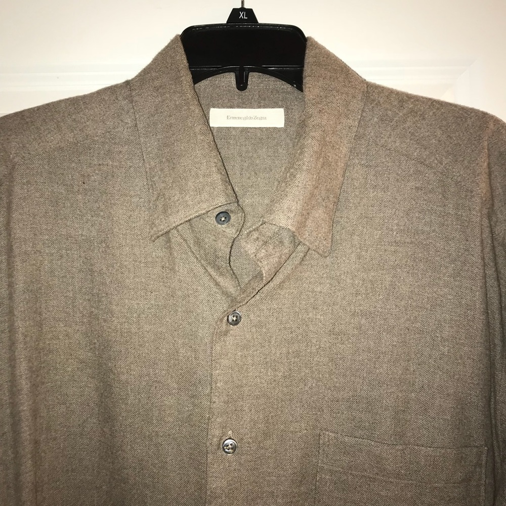 Ermenegildo Zegna 100% Cotton Flannel Shirt